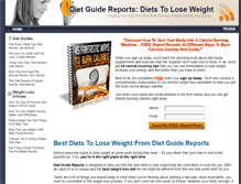 Tablet Screenshot of dietguidereports.com